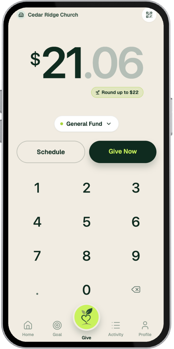 Freely Give give screen